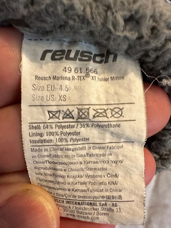 Reusch Guanti: Reusch Kinder-Skihandschuhe Gr. 4.5 – Usato da Zetzwil venduto da gent1974 1