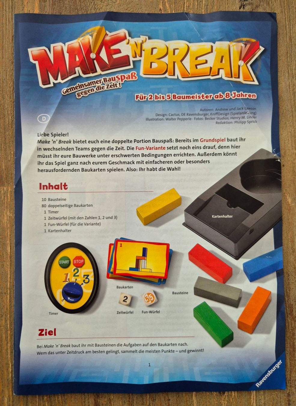 Ravensburger Jeux: Make 'n' Break Spiel – D'occasion à Wahlen b. Laufen par Faentli2010 2