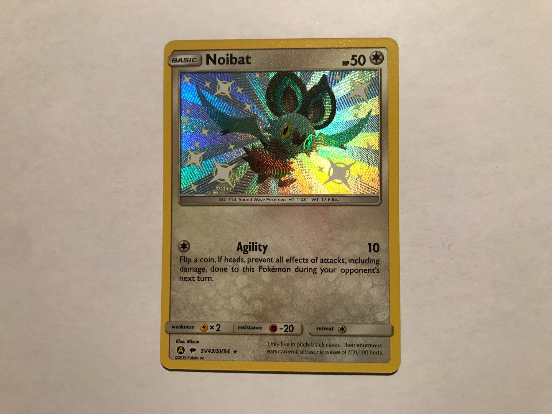 Pokémon Sammelbilder & Trading cards: Noibat Shiny Hidden Fates EN – Gebraucht aus Hagendorn von Pokecollectorch 1