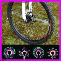 Fahrrad-Radnabenlampe 64 LED-RGB-Anzeige wiederaufladbar