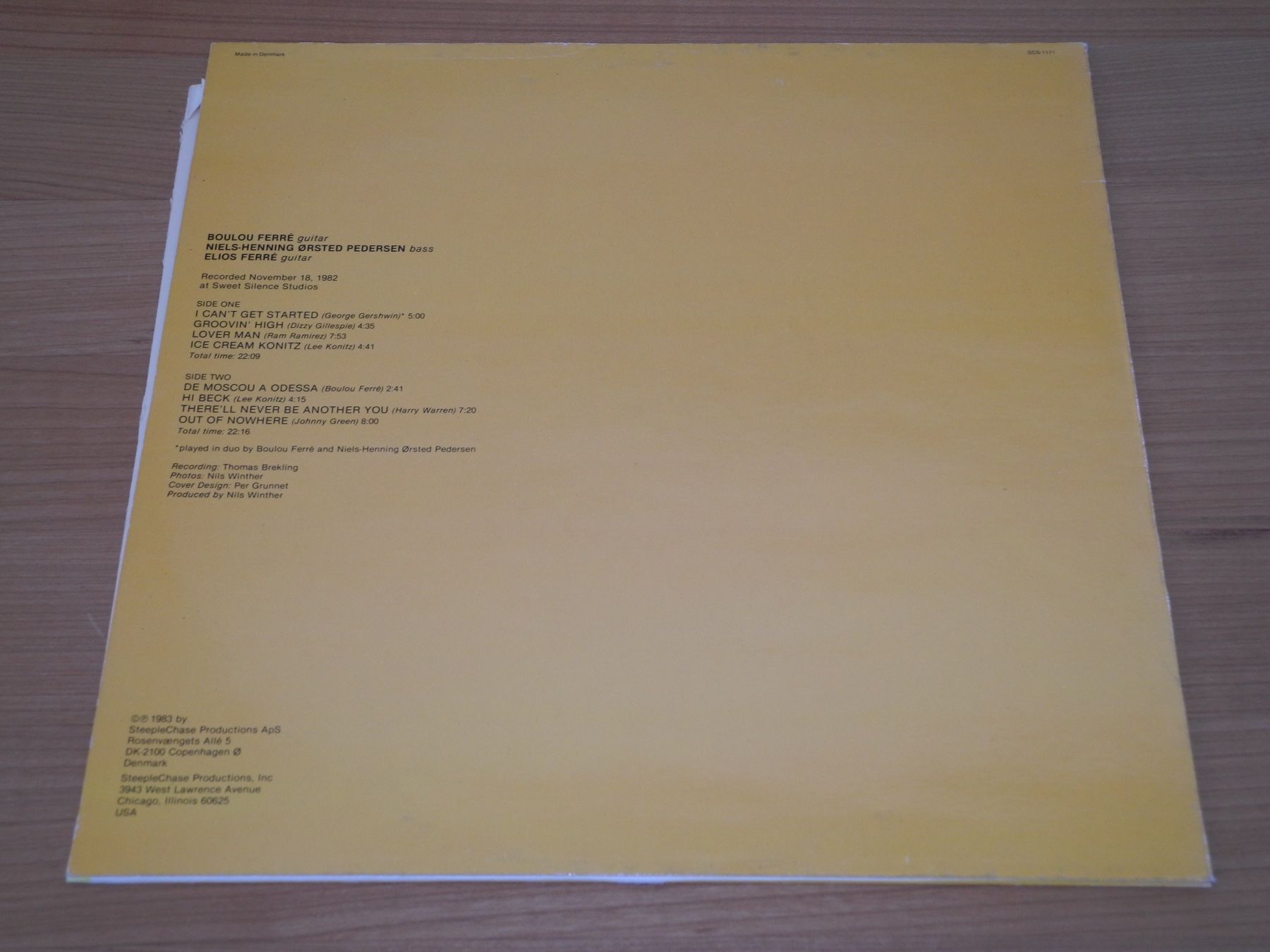 Schallplatten: NIELS-HENNING ORSTED PEDERSEN: TRINITY - STEEPLECHASE – Neu (gemäss Beschreibung) aus Fahrwangen von Swirl2 1