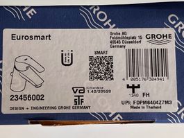 EUROSMART WASSERHAHN GROHE ORIGINAL