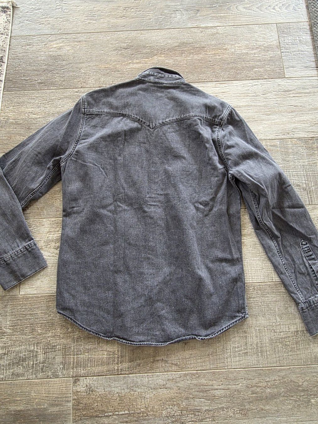 Levi's Camicie: Levi's Western Jeanshemd M Black Denim – Usato da Dietlikon venduto da Bonamesa 6