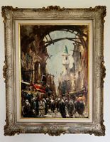 Gr. Marokkanisches Oil - Gemälde um 1880 / 1910