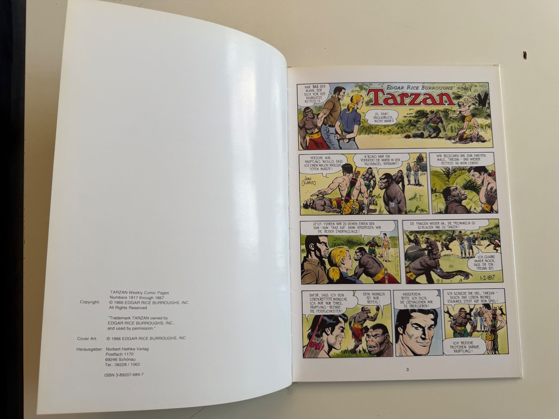Comics: TARZAN HARDCOVER SONNTAGSSEITEN JG. 1966 JOHN CELARDO – Gebraucht aus Münsingen von Ganjam 3