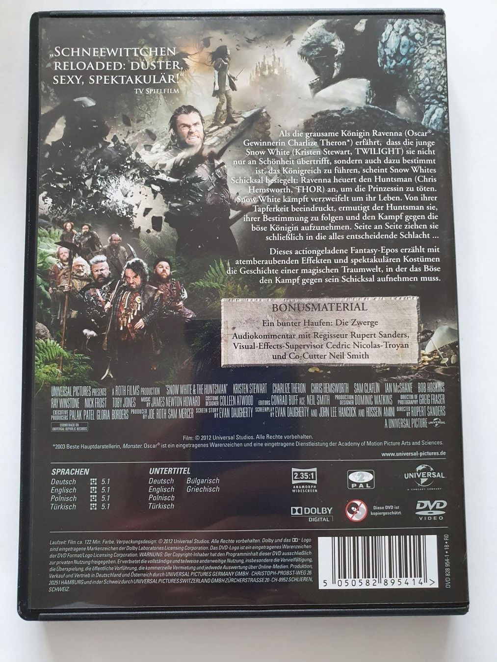 Tutti i DVDs: Snowwhite and the Huntsman DVD – Usato da Oberdorf BL venduto da BaldenEagle 1