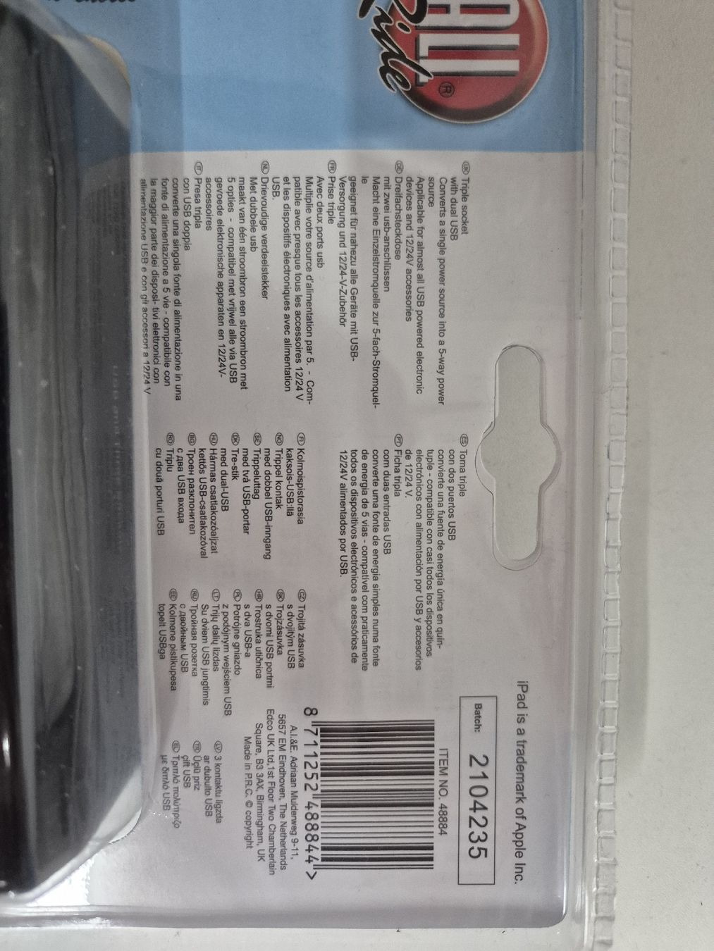 Stecker: All Ride Dreifachsteckdose mit USB, 12-24V, Neu – Neu und originalverpackt aus Möhlin von ire_526p 2