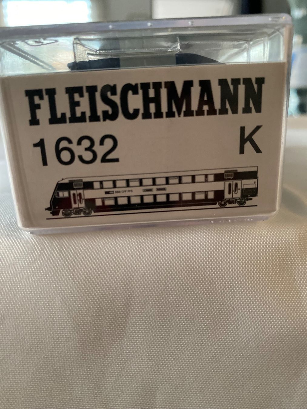 Fleischmann Modellini di ferrovie: Steuerwagen Fleischmann 1632 K H0 – Nuovo e nell'imballaggio originale da Endingen venduto da Fonsi30 1