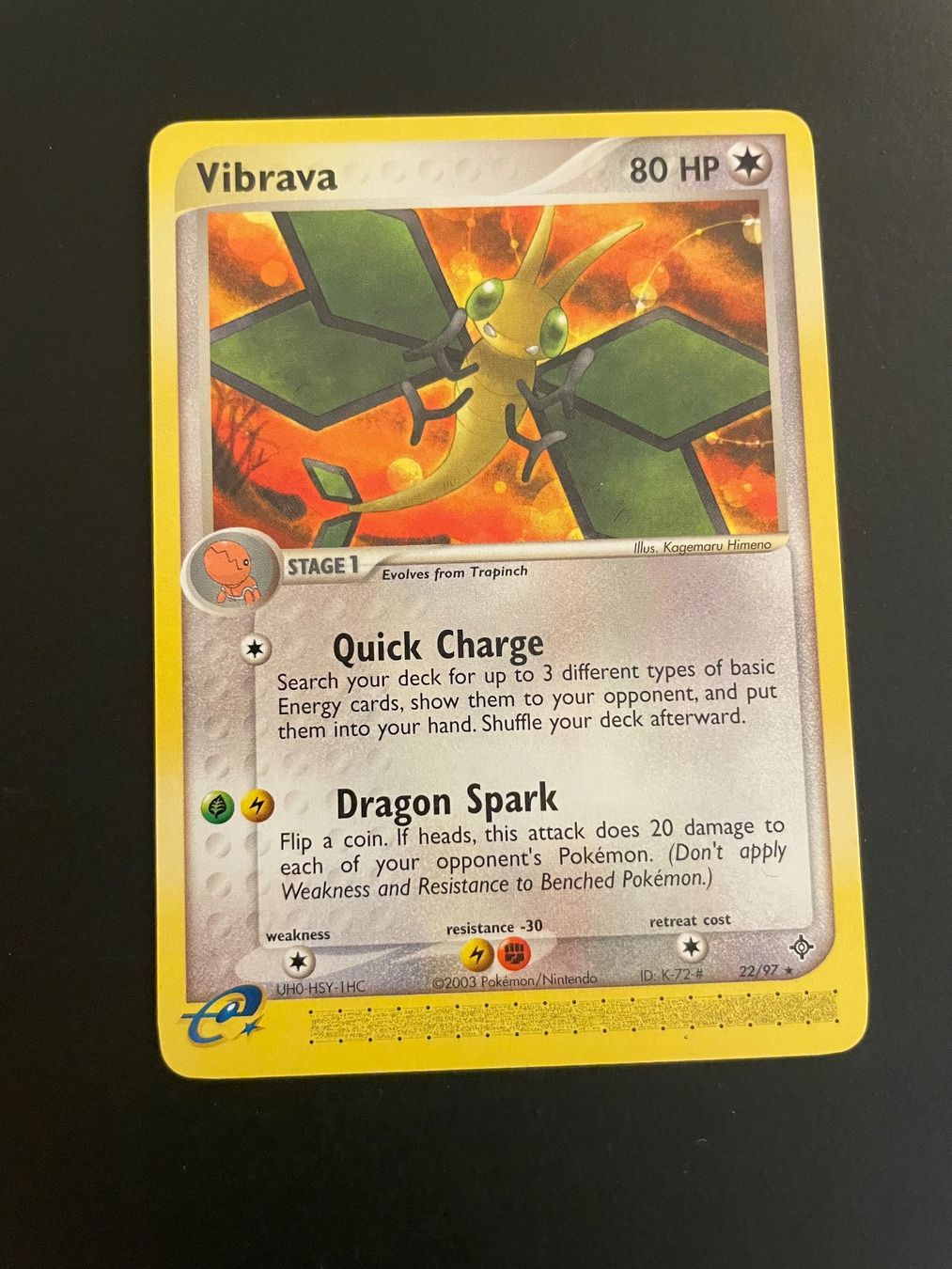 Pokémon Carte collezionabili: Vibrava - 22/97 - Rare - Ex Dragon – Usato da Zürich venduto da pokemon_cards