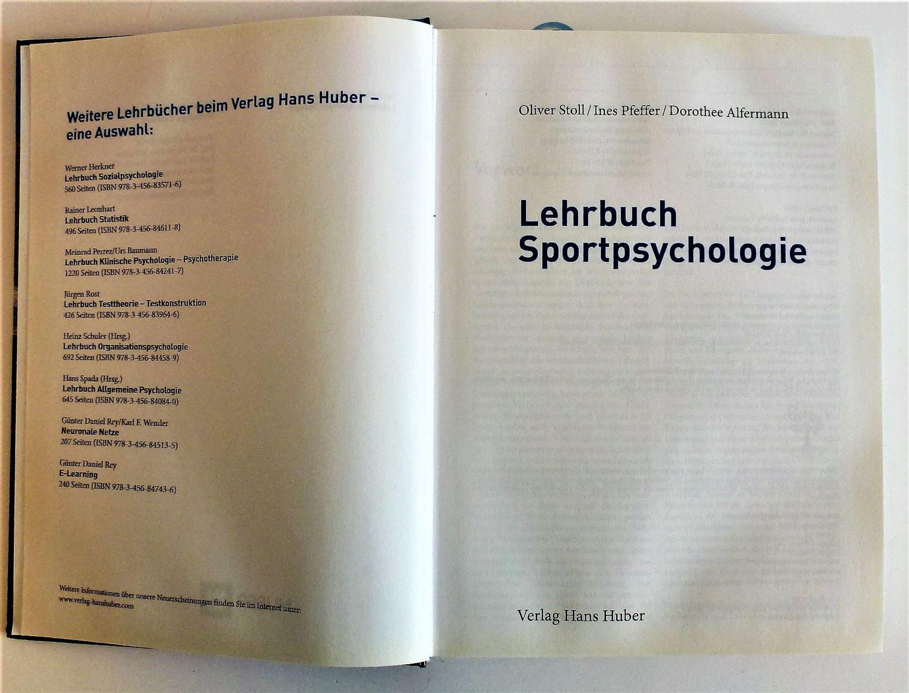 Bücher: Lehrbuch Sportpsychologie – Gebraucht aus Murgenthal von B.StM 5