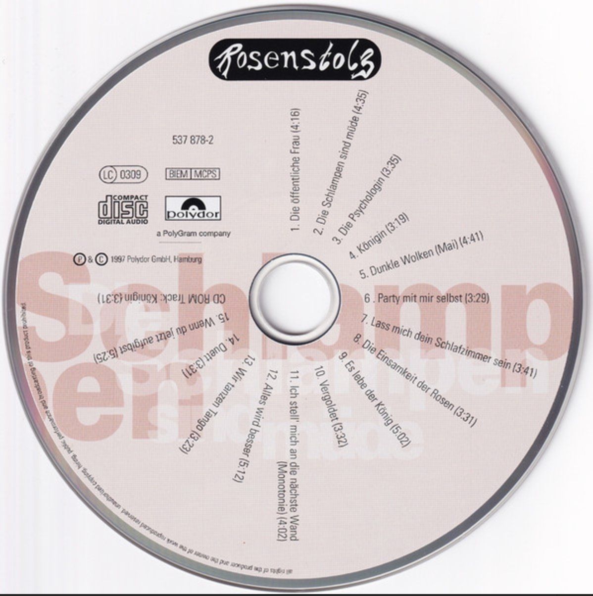 CDs: Rosenstolz - Die Schlampen Sind Müde – Gebraucht aus Brunnen von Barfly5 2