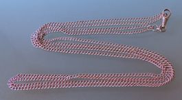 Rotvergoldete Silber 800 Uhrenkette 2x 70 cm