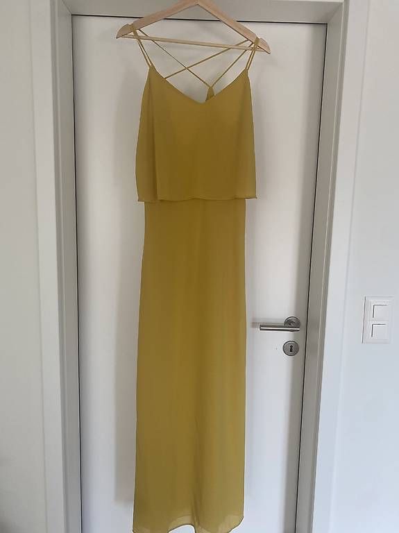 Vestiti: Mango Chiffon Kleid Gelb M – Usato da Sempach venduto da ak.kleinthomae 1