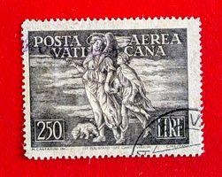 VATIKAN FLUGPOST POSTA AEREA TOBIAS ERZENGEL RAPHAEL 1948 GE