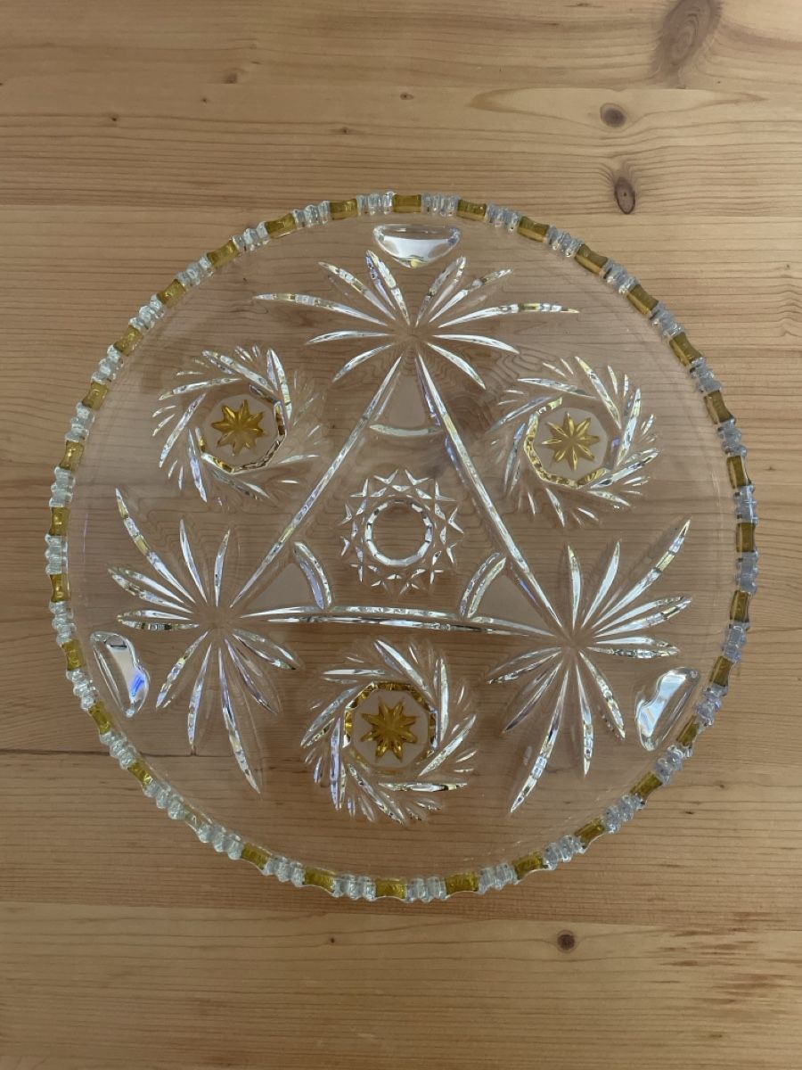 Piatti di portata: Glas Platte rund – Nuovo (secondo la descrizione) da Spreitenbach venduto da Gloxinia
