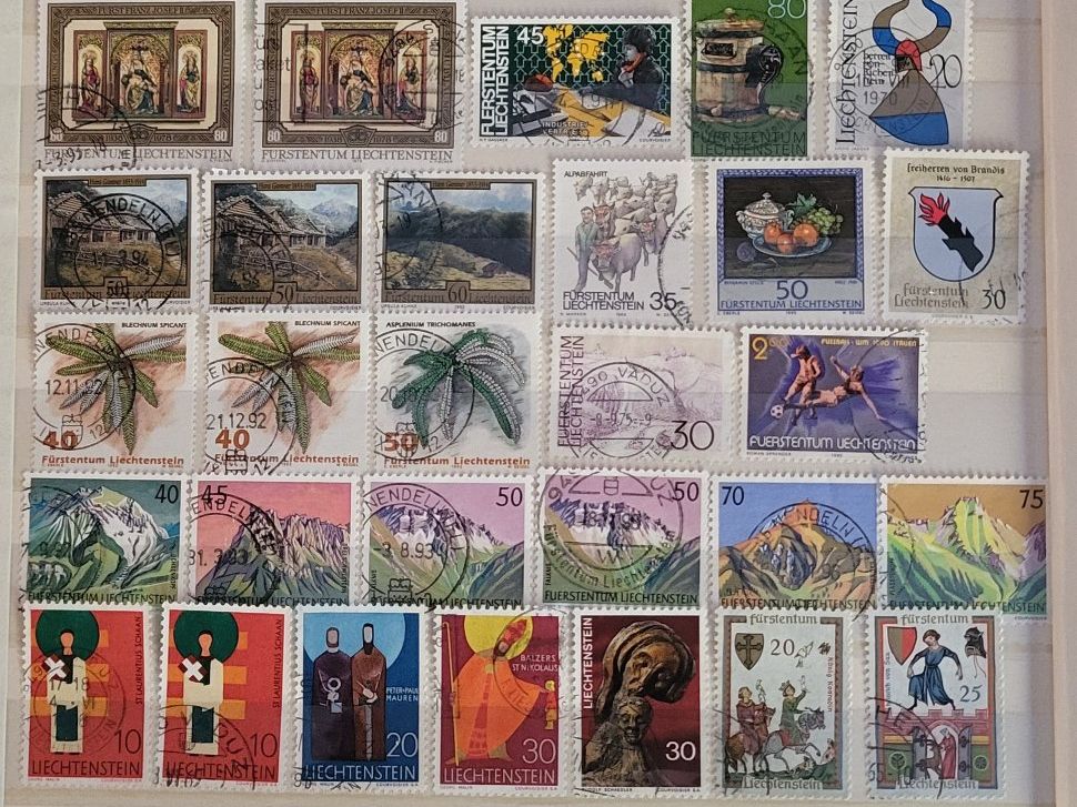 Alle Briefmarken: Liechtenstein, Lot – Gebraucht aus Castione von Rx-stamps 2