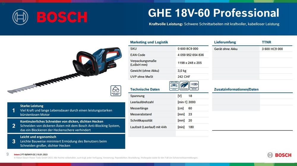 Erstaunlich Ghe 18v 60 Professional Ebenbild