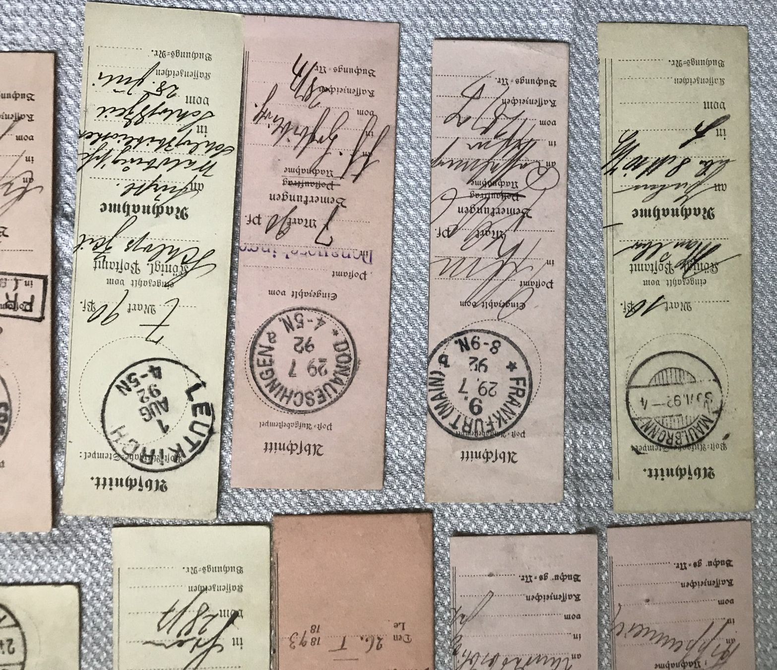 Tutti i francobolli: ABSCHNITTE COUPON DEUTSCHLAND & SCHWEIZ 1890-1892 – Usato da Ostermundigen venduto da Kari1937 4
