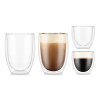 BODUM Set 4 doppelwandige Gläser PAVINA in 2 Grössen