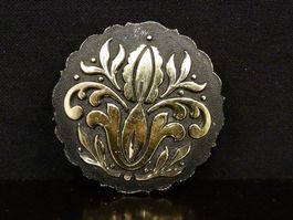 Vintage Halstuchclip Foulardclip Clip Schalhalter floral