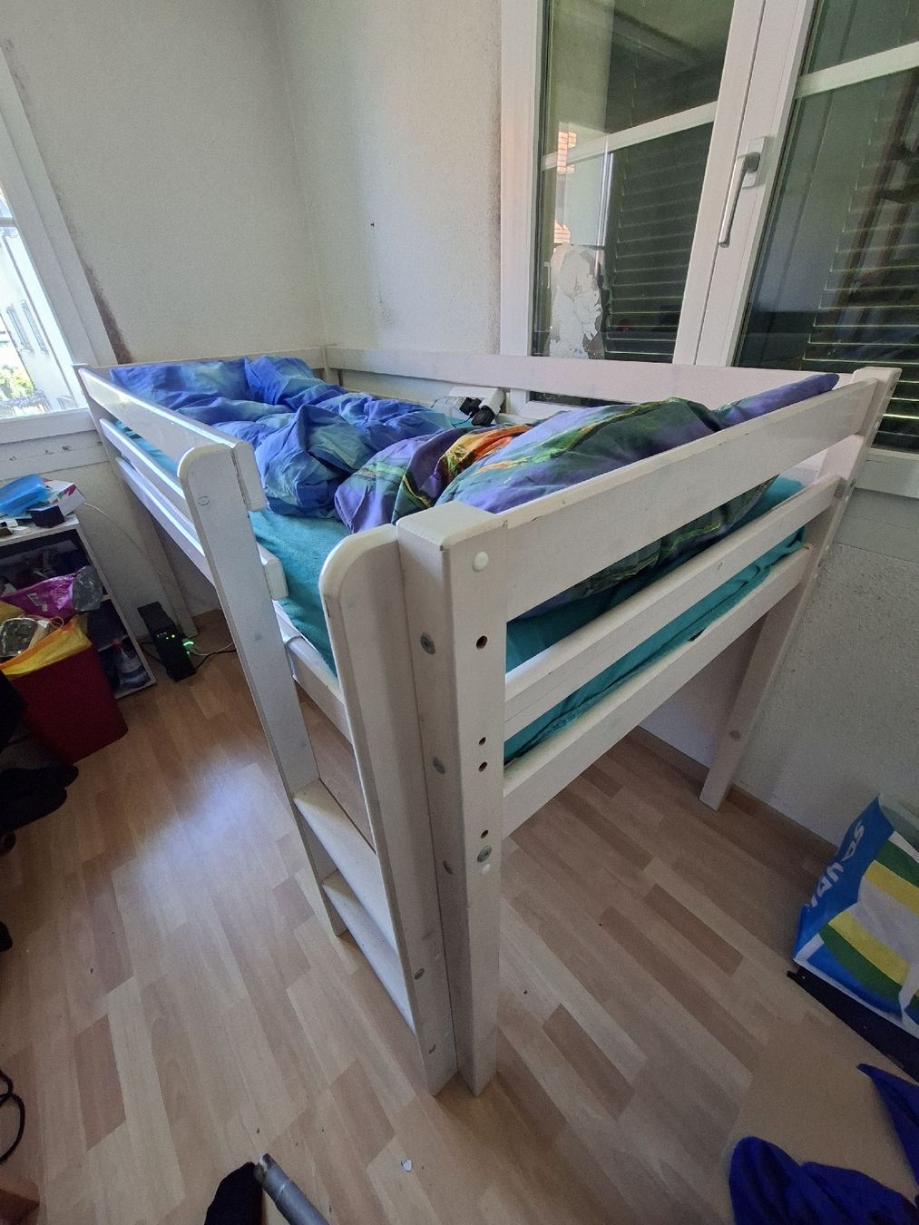 Letti: Weisses Kinderhochbett – Usato da Lupfig venduto da tyl_l9tz 1