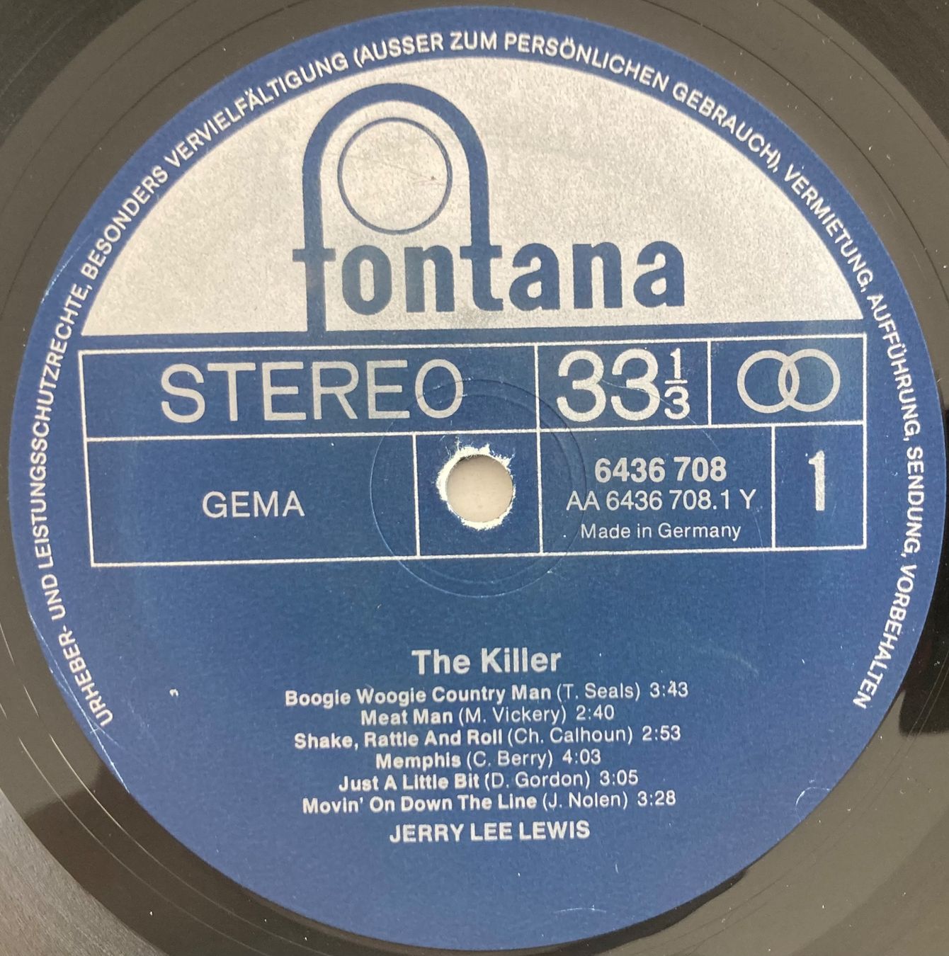Dischi in vinile: JERRY LEE LEWIS - THE KILLER – Usato da Poliez-Pittet venduto da Newtown-Records 2