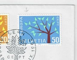 Europa Marken 1962 kurzer Ast