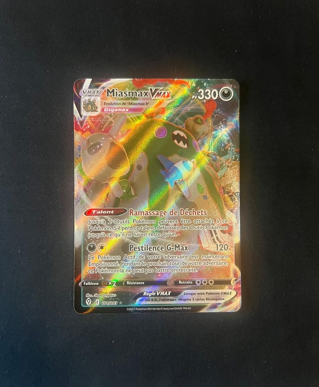 Pokémon Carte collezionabili: Miasmax Vmax FRançais 101/203  – Nuovo (secondo la descrizione) da Genève venduto da Jojo_pokemon