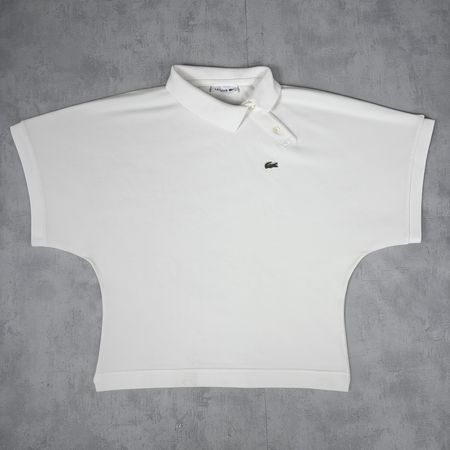 Polo Lacoste Blanc - Taille M / 38 femme