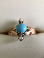 Ring 10Kt Gelbgold Saatperle Antik