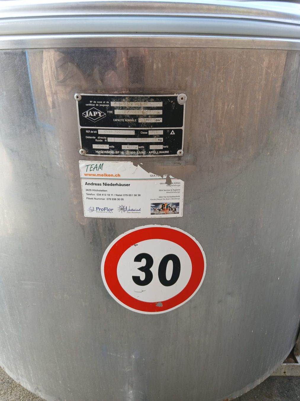 Melktechnik: Milchtank – Gebraucht aus Frutigen von John96 3