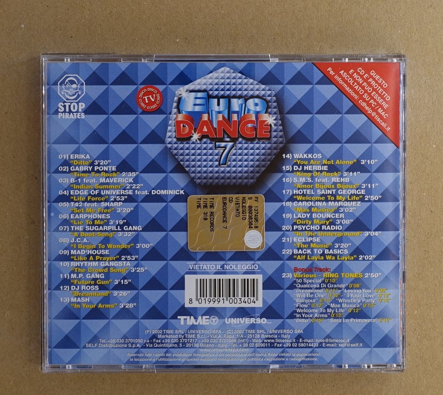 CD: Euro Dance 7 - T8 – Usato da Sessa venduto da discoverymedia 1