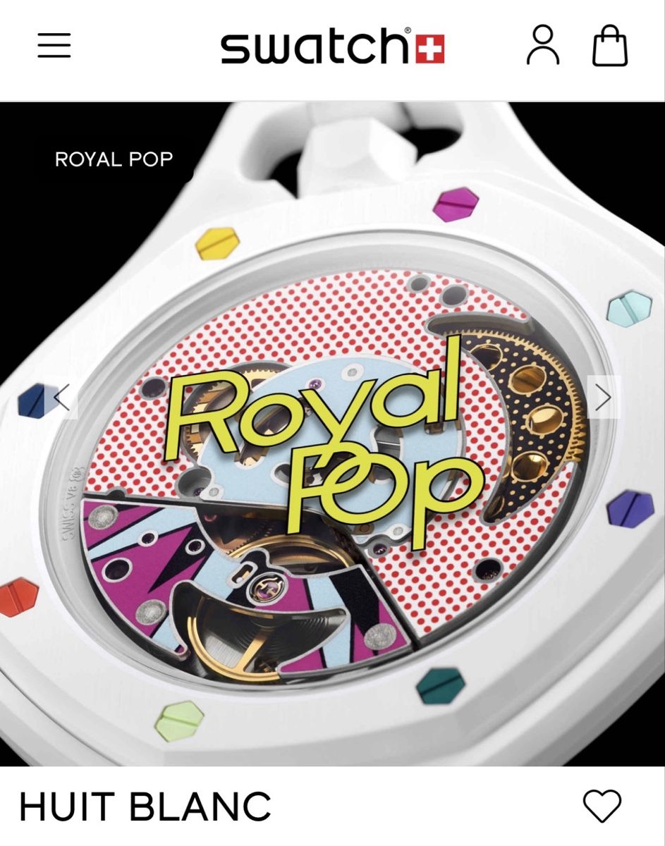 Swatch Orologi: Ap x Swatch Royal Pop – Nuovo e nell'imballaggio originale da Genève venduto da DreamSeeker 3