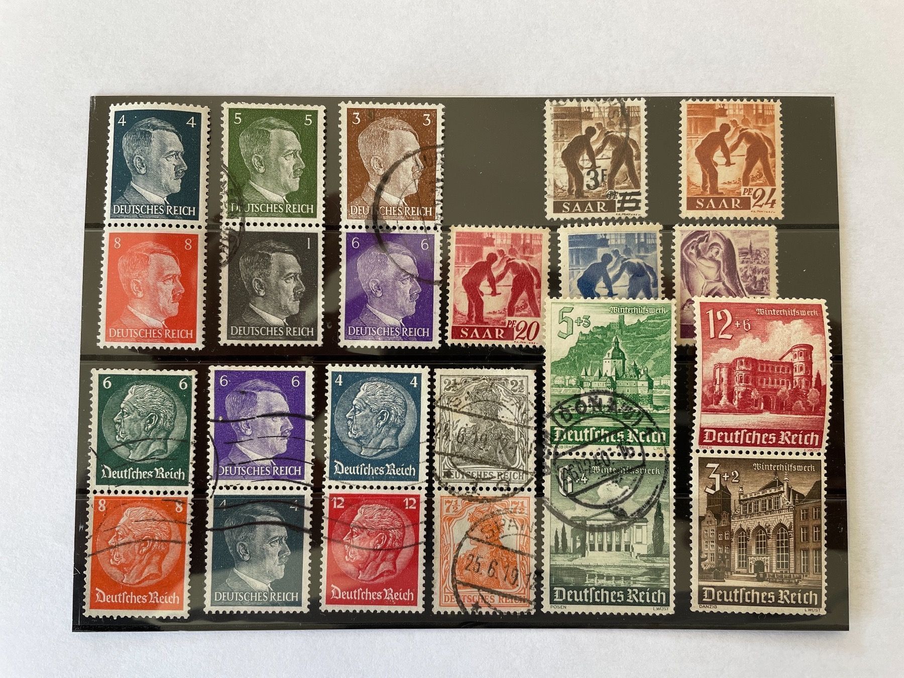 Alle Briefmarken: Antike Briefmarken Deutschland ab 1919 – Gebraucht aus Adligenswil von Treegarden