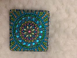 Spiegel mit Mandala Design, Handarbeit, neuwertig