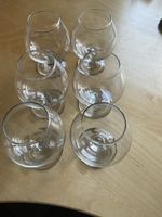 6 edle Cognac-Gläser, zeitlos schönes Design