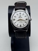 Sandoz Uhr 17 Jewels Ruby Shock silber Zifferblatt Lederband