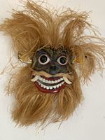 Traditionelle Sri Lanka Maske aus Holz handbemalt