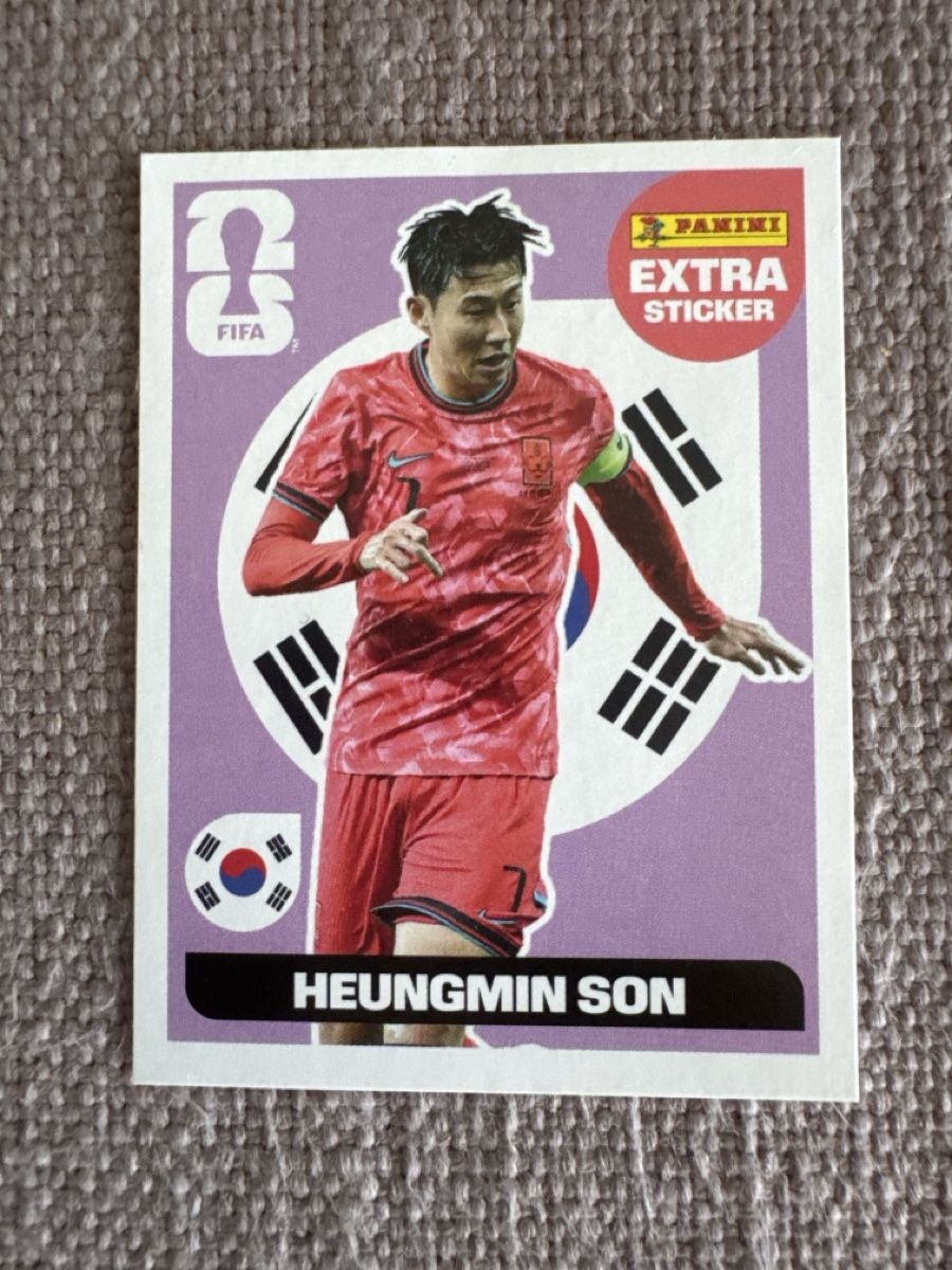 Panini Carte collezionabili: WM 2026 Panini extra Sticker Heungmin Son Pink – Nuovo (secondo la descrizione) da Zürich venduto da Stg7 1