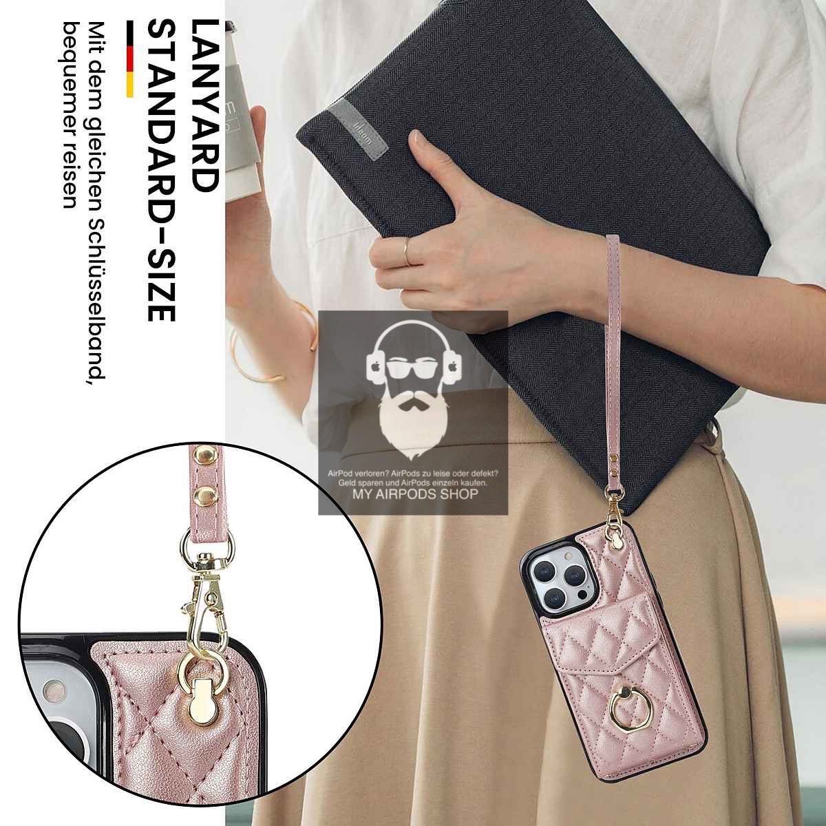 Cover & Protezioni schermo: Schutzhülle Leder für iPhone 15 Plus mit Kartenfächer – Nuovo e nell'imballaggio originale da Basel venduto da MY.AIRPODS.SHOP 8