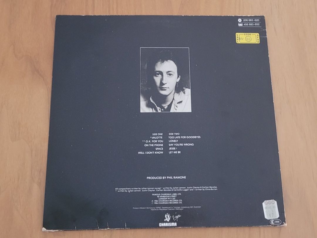 Schallplatten: LP  Julian Lennon – Gebraucht aus Martigny von MZ-67 1