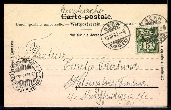 Cartoline postali: AK Bern, Häuserzeile in der Matte – Usato da Berlin venduto da bartko-reher 1