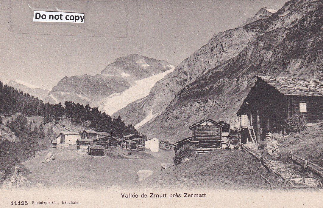 Cartoline postali: Zermatt  VS  -    Z'MUTT – Usato da Brig venduto da Valcards54