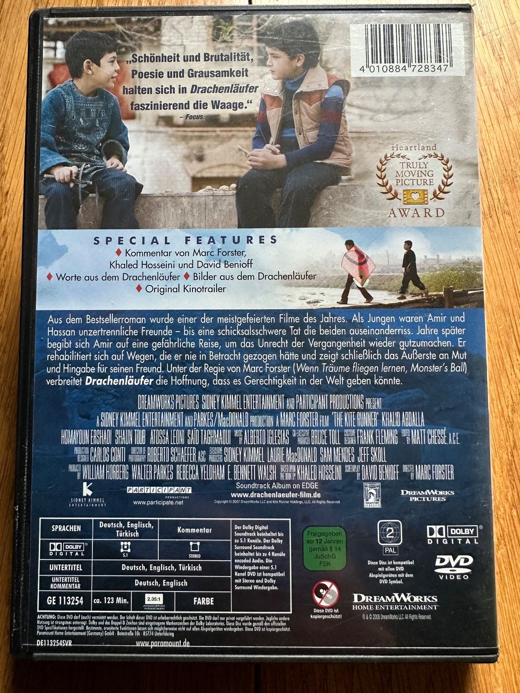 Tutti i DVDs: Drachenläufer, DVD Von Marc Forster – Usato da Benken ZH venduto da Audi-erich 1
