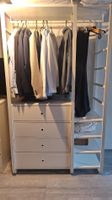 IKEA ELVARLI dressing ouvert blanc 125x216 cm très bon état 