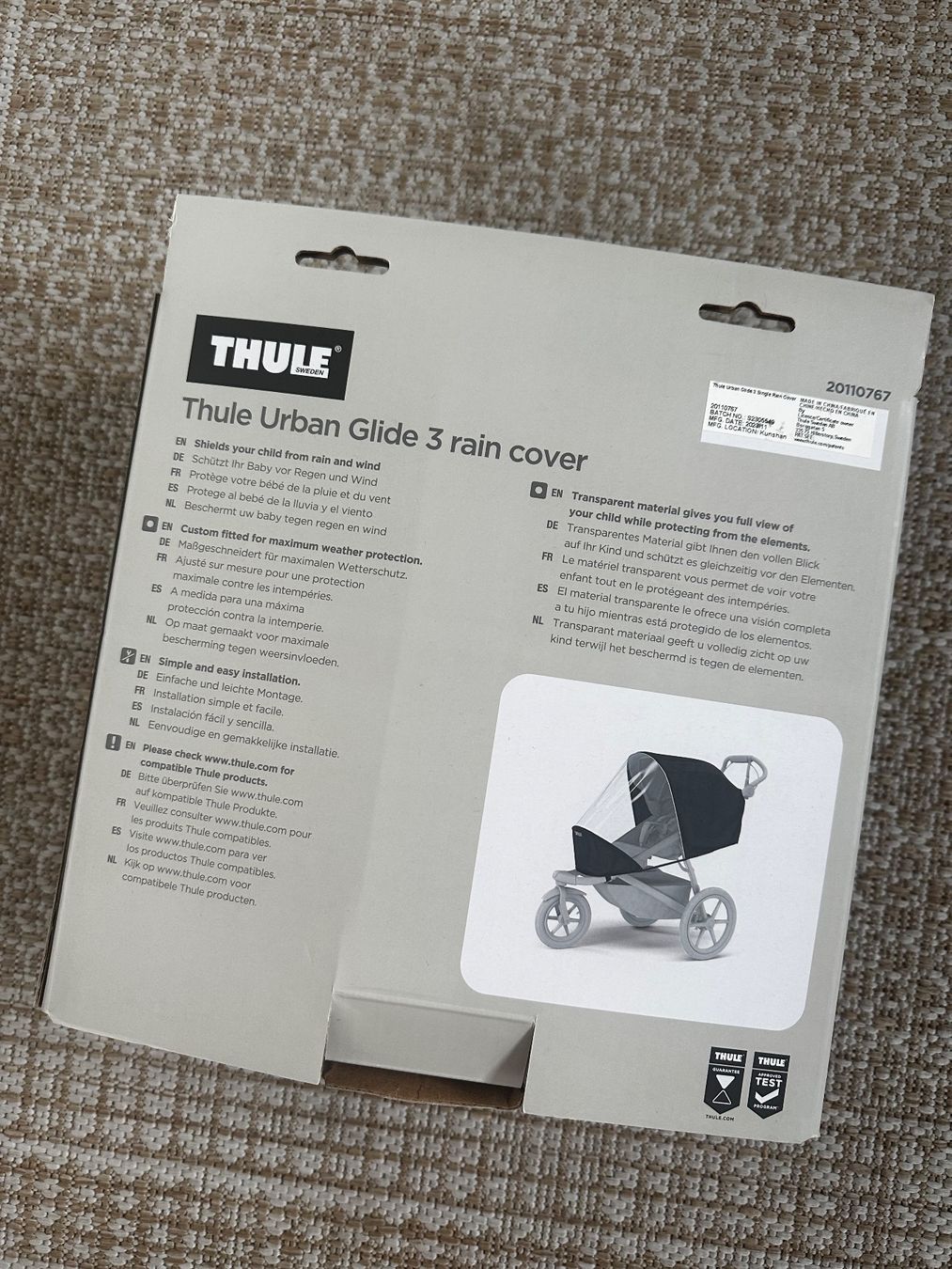 Thule Carrozzine: Regenschutz Thule Glide – Usato da Liebefeld venduto da ann_8tfy 1
