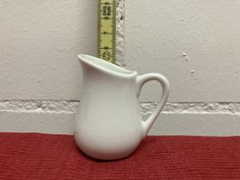White Porcelain Creamer Pitcher - 5cm tall