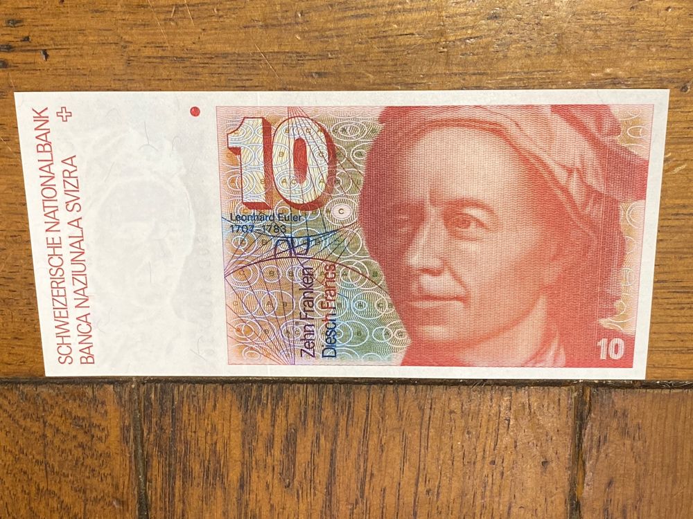 Billet suisse banknoten schweiz 10 francs 1990 neu (Neu (gemäss ...