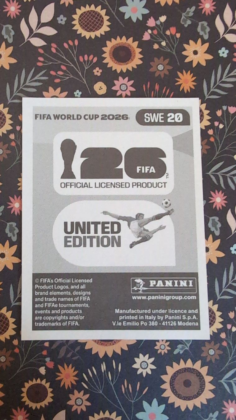 Panini Cartes à collectionner: SWE 20 - PANINI - FIFA WM 2026 – Neuf (Voir description) à Bauma par tobiaskl 1