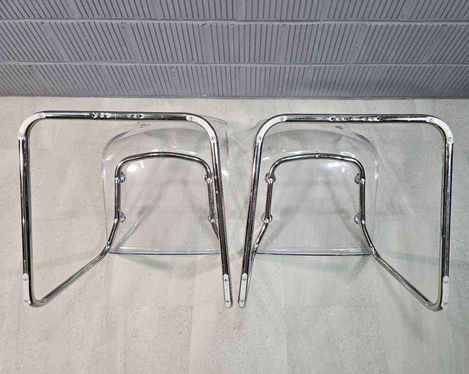 2x IKEA Tobias Chair Carl Öjerstam Acryl Freischwinger Stuhl Kaufen